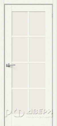 Межкомнатная дверь Прима-11.1 ПО (White Wood/Magic Fog)