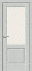 Межкомнатная дверь Неоклассик-33 ПО (Grey Wood/White Сrystal)