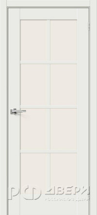 Межкомнатная дверь Прима-11.1 ПО (White Matt/Magic Fog)