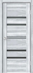 Межкомнатная дверь Xline 6 ПО (Клён айс/Лакобель чёрное)
