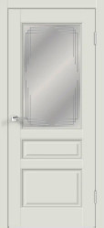 Межкомнатная дверь Villa 3V ПО (Светло-серый/Мателюкс)