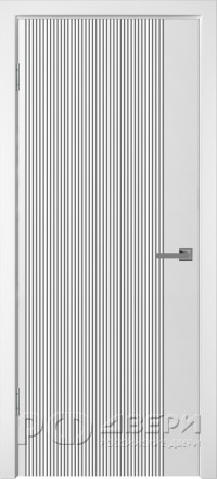 Межкомнатная дверь Синди-5 ПГ (Белая эмаль)