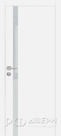 Межкомнатная дверь PX-8 AL молдинг кромка с 4-х ст. (Белый/Лунный лакобель)