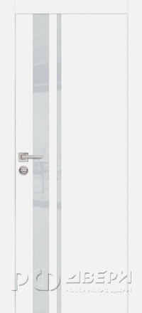 Межкомнатная дверь PX-16 AL кромка с 4-х ст. (Белый/Лунный лакобель)