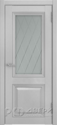 Межкомнатная дверь ЛУ-162 ПО (Серый эмалит)
