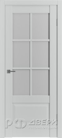 Межкомнатная дверь Emalex ER2 ПО (Steel/White cloud)