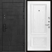 Входная металлическая дверь Флагман Доминион Корсика (Бетон черный/Дуб Perla)
