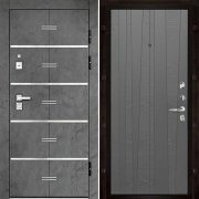 Входная металлическая дверь Флагман Монарх Z Trend (Бетон графит/Grigio (Ral 7015))