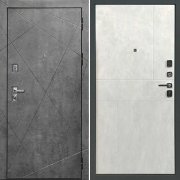 Входная металлическая дверь Сибирь (Муар Меланж Махагон/Белый матовый)