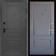 Входная металлическая дверь Сенатор ПЛЮС SOLID Perfecto (Cерый нубук soft/Серый бархат)