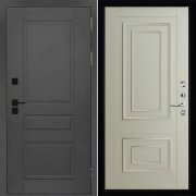 Входная металлическая дверь Сенатор ПЛЮС SOLID 62002 (Cерый нубук soft/Светло-серый Серена)