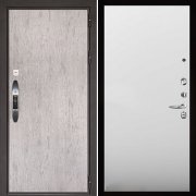 Входная металлическая дверь Новатор Aurum (Серый шпат/Манхэттен гладкий)