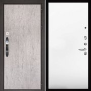 Входная металлическая дверь Новатор Aurum (Серый шпат/Аляска гладкая)