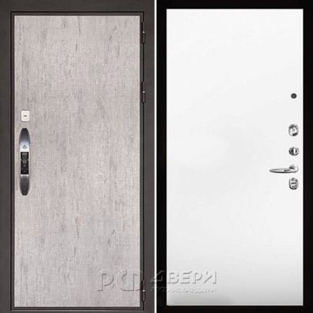 Входная металлическая дверь Новатор Aurum (Серый шпат/Аляска гладкая)