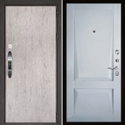 Входная металлическая дверь Новатор Perfecto (Серый шпат/Светло-серый бархат)