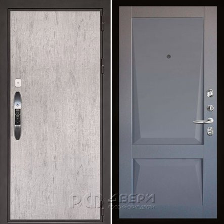 Входная металлическая дверь Новатор Perfecto (Серый шпат/Серый бархат)