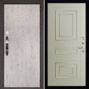 Входная металлическая дверь Новатор 62001 (Серый шпат/Светло-серый Серена)