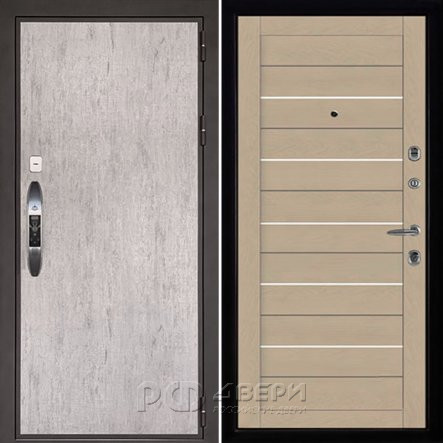 Входная металлическая дверь Новатор LIGHT 2127 (Серый шпат/Кремовый Soft)