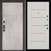Входная металлическая дверь Новатор LIGHT MD 003 (Серый шпат/Белый ясень)