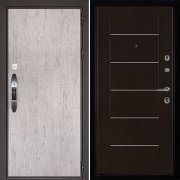 Входная металлическая дверь Новатор LIGHT MD 003 (Серый шпат/Венге)