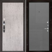Входная металлическая дверь Новатор Fusion (Серый шпат/Grigio (Ral 7015))