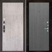 Входная металлическая дверь Новатор Trend (Серый шпат/Grigio (Ral 7015))