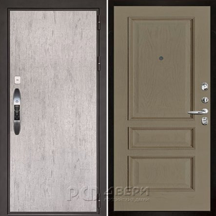 Входная металлическая дверь Новатор Вена (Серый шпат/Нефрит)