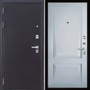 Входная металлическая дверь Колизей Perfecto (Темное серебро антик/Светло-серый бархат)