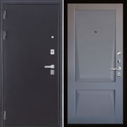 Входная металлическая дверь Колизей Perfecto (Темное серебро антик/Серый бархат)