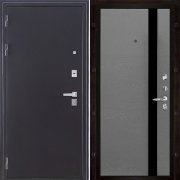 Входная металлическая дверь Колизей Uno (Темное серебро антик/Grigio (Ral 7015))