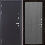Входная металлическая дверь Колизей Trend (Темное серебро антик/Grigio (Ral 7015))