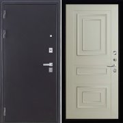 Входная металлическая дверь Колизей 62001 (Темное серебро антик/Светло-серый Серена)