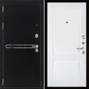 Входная металлическая дверь Президент S1Z Perfecto (Графит с блестками антик/Белый бархат)