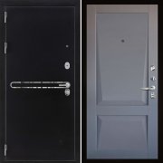 Входная металлическая дверь Президент S1Z Perfecto (Графит с блестками антик/Серый бархат)