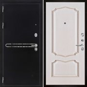 Входная металлическая дверь Президент S1Z Премьера (Графит с блестками антик/Белая патина)
