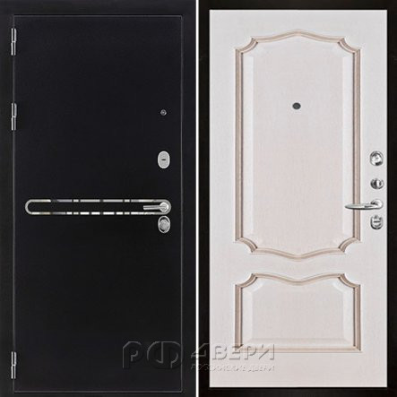 Входная металлическая дверь Президент S1Z Премьера (Графит с блестками антик/Белая патина)