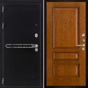 Входная металлическая дверь Президент S1Z Вена (Графит с блестками антик/Античный дуб)