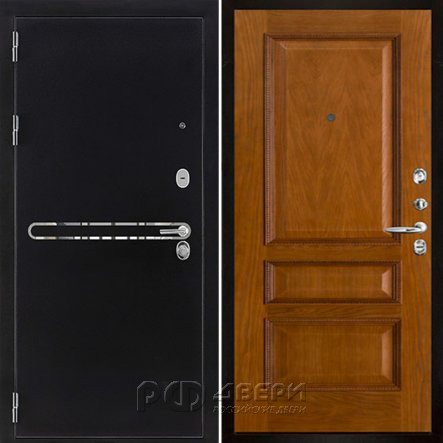 Входная металлическая дверь Президент S1Z Вена (Графит с блестками антик/Античный дуб)