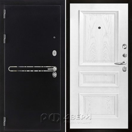 Входная металлическая дверь Президент S1Z Барселона (Графит с блестками антик/Эмаль белая)