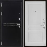 Входная металлическая дверь Президент S1Z Турин (Графит с блестками антик/Эмаль белая)