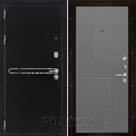Входная металлическая дверь Президент S1Z Fusion (Графит с блестками антик/Grigio (Ral 7015))