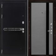 Входная металлическая дверь Президент S1Z Uno (Графит с блестками антик/Grigio (Ral 7015))