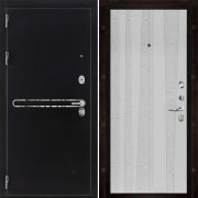 Входная металлическая дверь Президент S1Z Trend (Графит с блестками антик/Chiaro Patina Argento (Ral 9003))