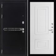 Входная металлическая дверь Президент S1Z 62002 (Графит с блестками антик/Белая Серена)