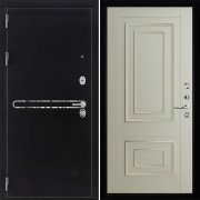 Входная металлическая дверь Президент S1Z 62002 (Графит с блестками антик/Светло-серый бархат)