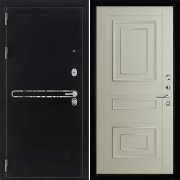 Входная металлическая дверь Президент S1Z 62001 (Графит с блестками антик/Светло-серый бархат)