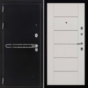 Входная металлическая дверь Президент S1Z LIGHT MD 003 (Графит с блестками антик/Белый ясень)