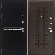 Входная металлическая дверь Президент S1Z Стандарт (Графит с блестками антик/Венге)