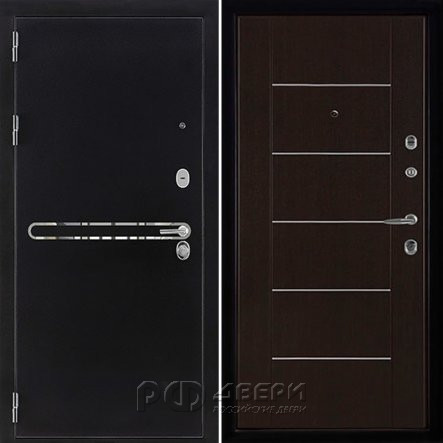 Входная металлическая дверь Президент S1Z LIGHT MD 003 (Графит с блестками антик/Венге)