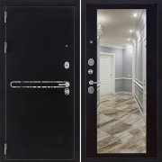 Входная металлическая дверь Президент S1Z (Графит с блестками антик/Зеркало венге)